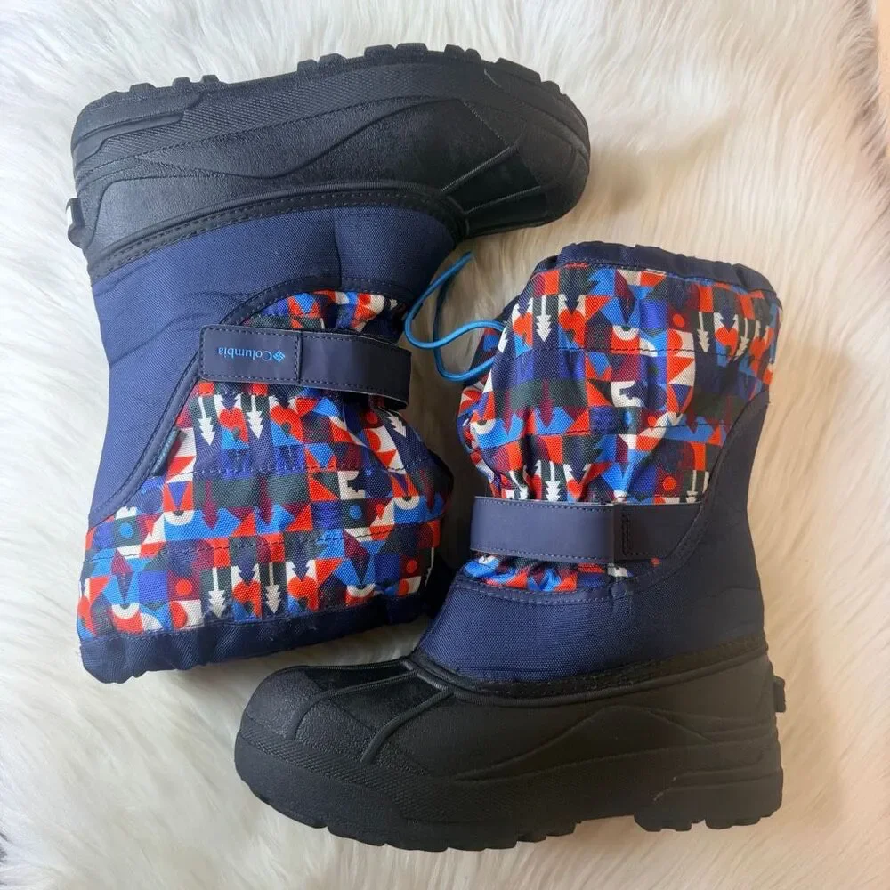 Columbia Powderbug Plus II Print Snow Boots Size 6